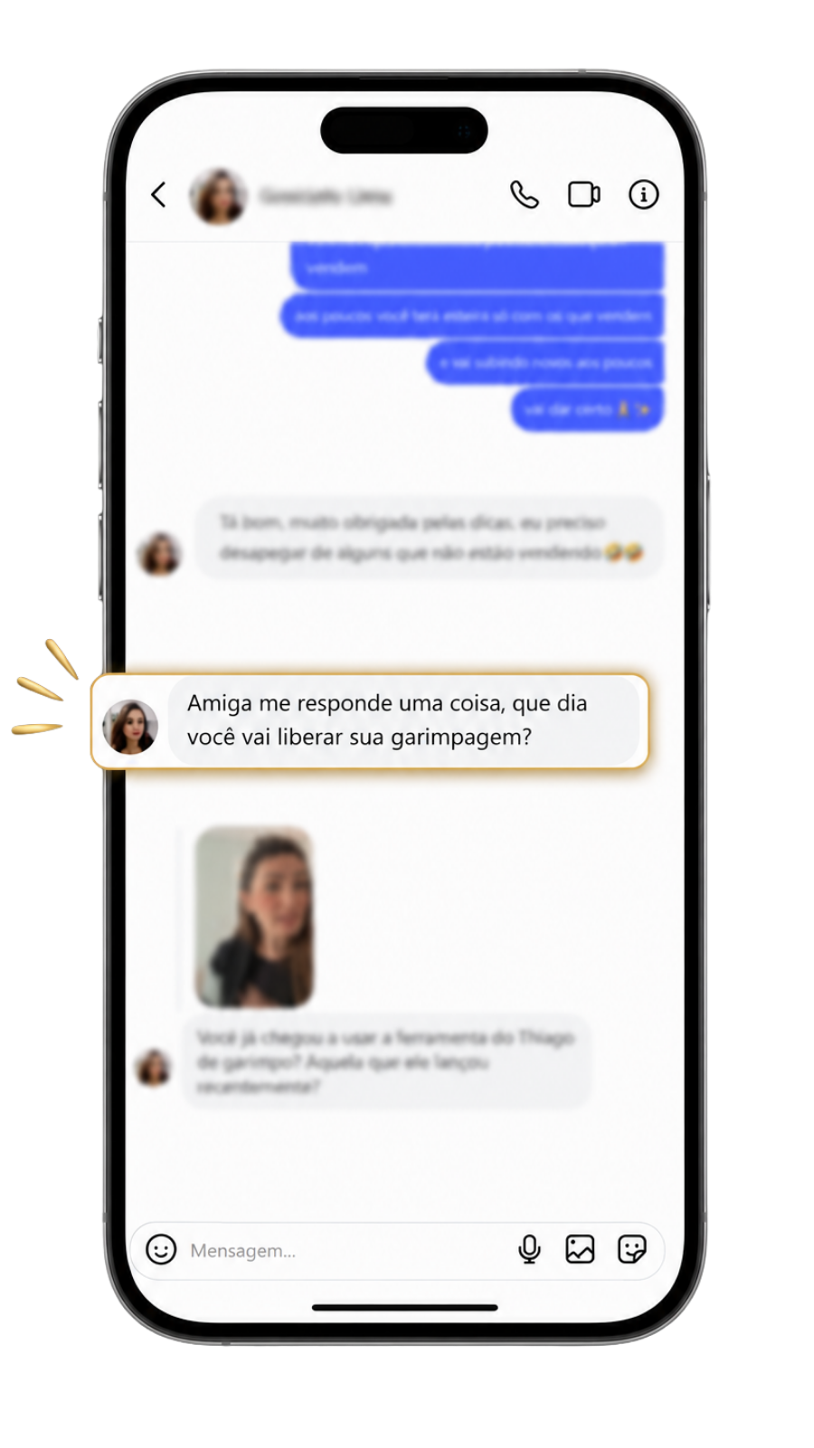 Mensagem recebida