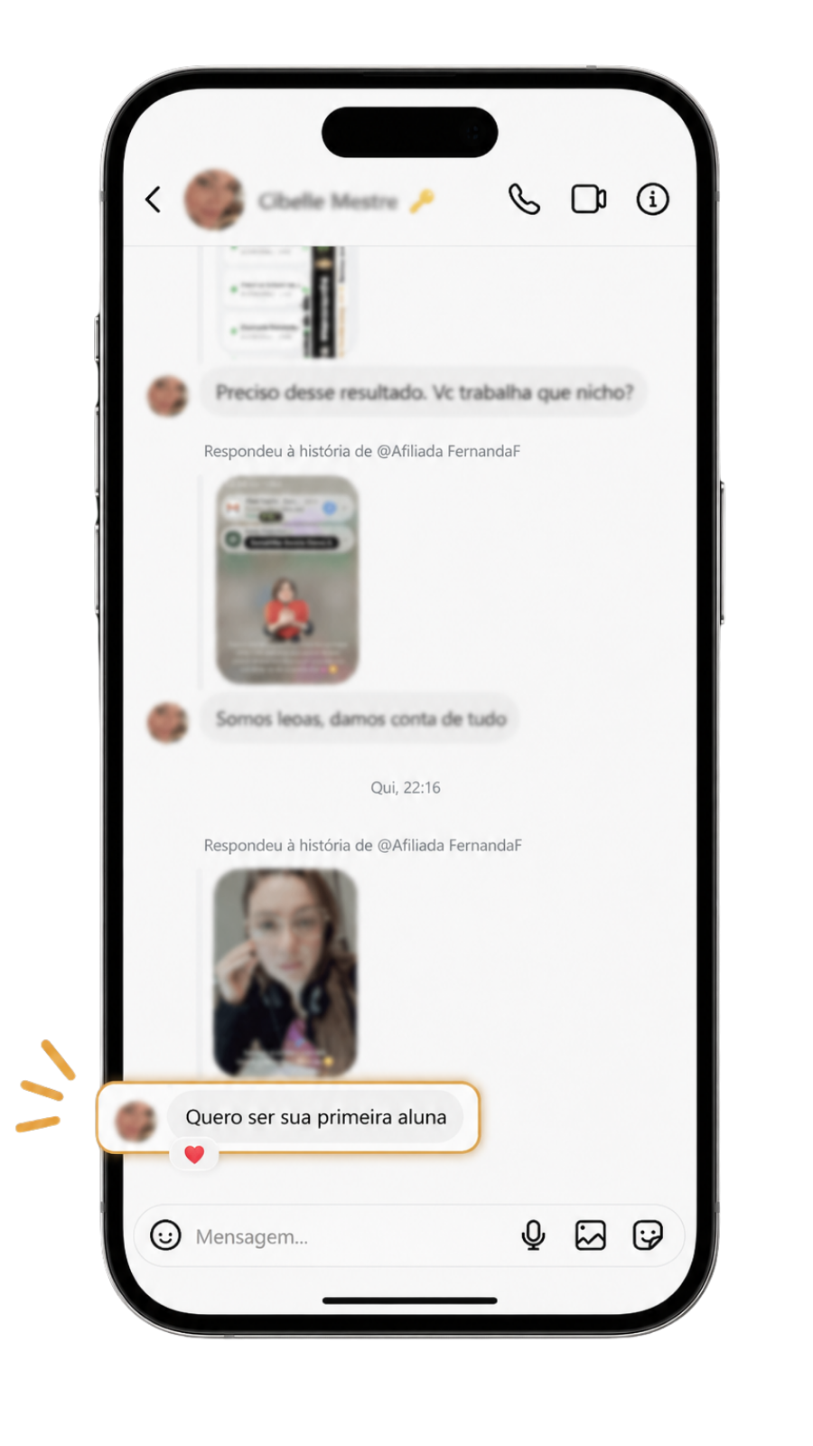 Mensagem recebida